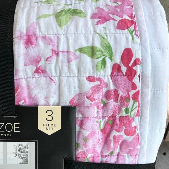 Rachel Zoe SPRING FLORAL Luxury Full/Queen COTTON Quilt Set - includes shams
